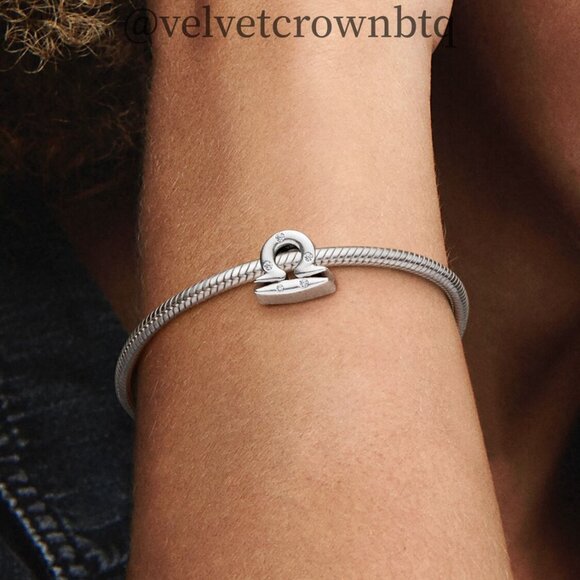 Pandora Sparkling Libra Zodiac Charm - Picture 3 of 4